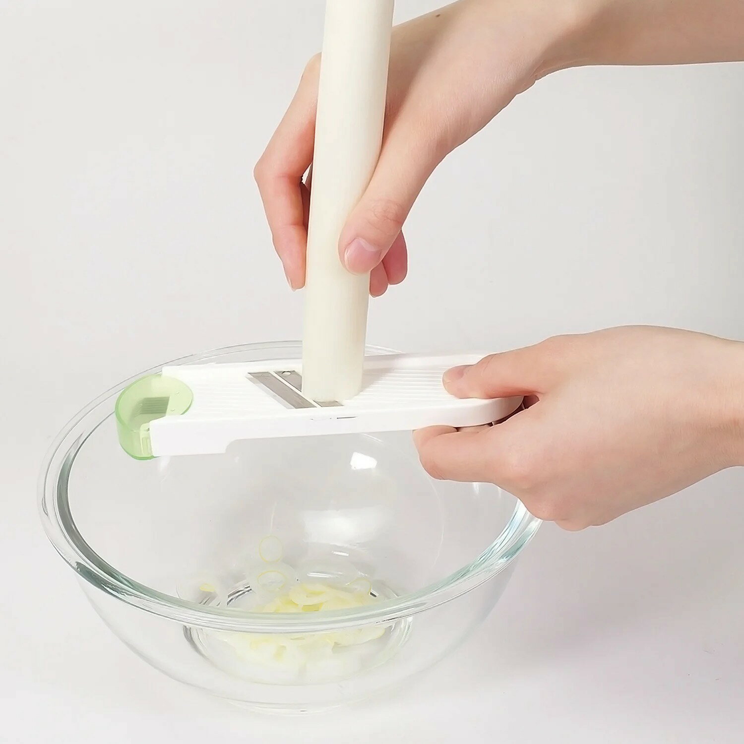 パール金属 ねぎスライサー 2枚刃 日本製 ガジェコン CC-1154｜長ねぎ 万能ねぎ ねぎ千切り ネギ 調理..