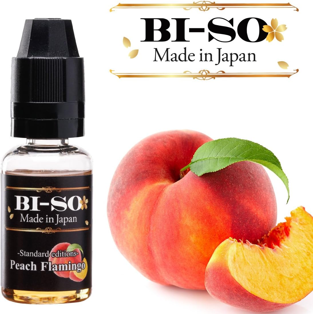 リキッド ピーチ vape 電子タバコ 国産 リキッド BI-SO biso ビソー ピーチフラミンゴ 15ml 正規品 ベイプ 禁煙グッズ 電子煙草