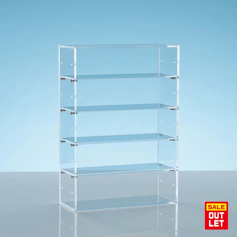 【 アウトレット 訳あり 】アクリル コレクションケース Bタイプ 幅30cm 奥行12cm 高さ43cm 可動棚4枚..
