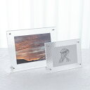 アクリルフォトフレーム 【 L判用 ・ 2L判用サイズ写真用 】 写真立て 写真整理 高級感 リビング 玄関 寝室 オフィスデスク インテリア ブロマイド 推し 七五三 結婚式 ウェルカムスペース 出産 赤ちゃん ペット 犬 猫 クリア 透明 プレゼント ギフト 贈り物