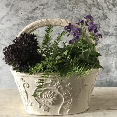 フイユバスケットW　グラスファイバー製軽量鉢のサムネイル