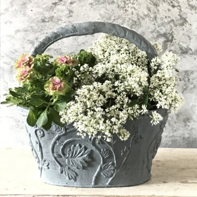 フイユバスケットBL　グラスファイバー製軽量鉢のサムネイル