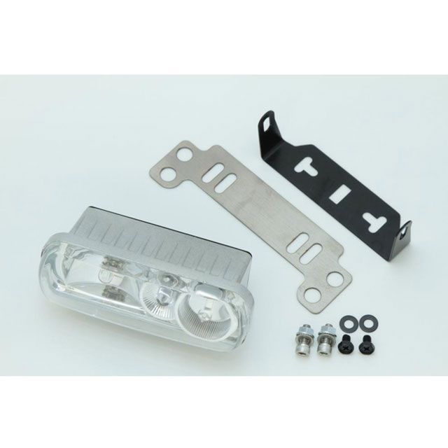 Rin Parts ステー、カプラー付き カスタム ヘッドライト カラー クリヤー 1106009 リンパーツ ヘッドライト・バルブ バイク ズーマー