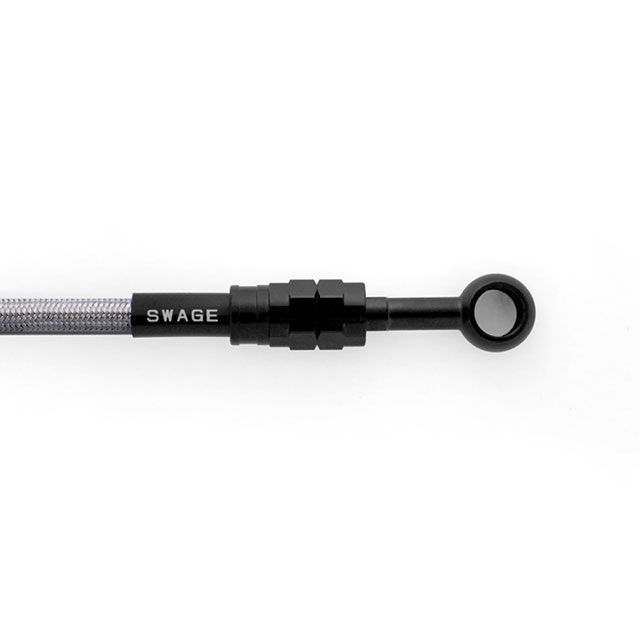 SWAGE-LINE PRO フロントブレーキホースキット バイピース（ステンレスブラック） ホースカラー クリア BTP721FB スウェッジラインプロ ブレーキホース・ケーブル類 バイク ZX-10R