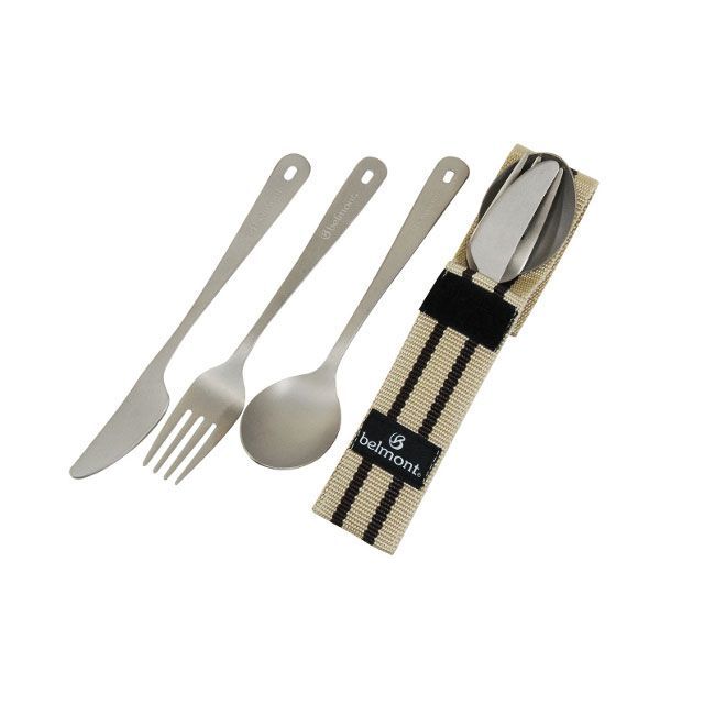 belmont BM-073 チタンカトラリー3Pセット BM-073 ベルモント 野外調理用品 キャンプ