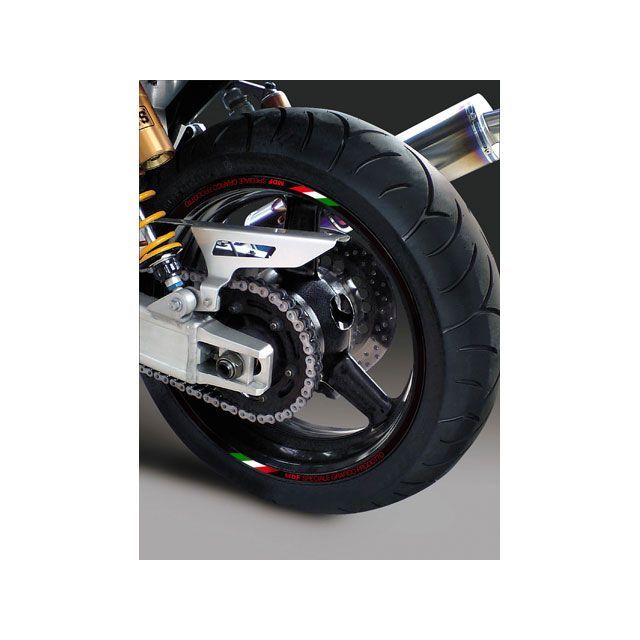 【メーカー直送】MDF 10mm幅 トリコローレリムストライプ ブラックタイプ サイズ 13＆14インチ RIM-10M-T1BK-13&14 エムディーエフ ハブ・スポーク・シャフト バイク 汎用