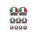 正規品／エージーブイ STICKERS SET POP02000299901 AGV ステッカー 日用品