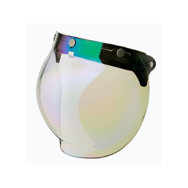 ライズ Final Bubble Shield カラー：レインボーミラー JAN_4527625088047 RIDEZ ヘルメットシールド バイク