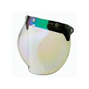 RIDEZ Final Bubble Shield カラー レインボーミラー JAN_4527625088047 ライズ ヘルメットシールド バイク