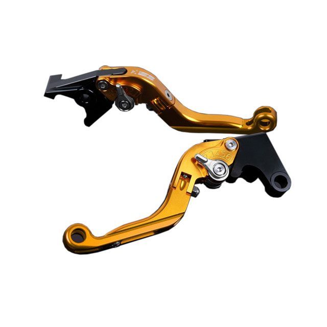 SPEEDRA アルミビレットアジャストレバーセット 可倒延長式（レバー本体：ゴールド） アジャスター シルバー エクステンション ゴールド BM0405760-SRGD メーカー在庫あり SPEEDRA レバー バイク