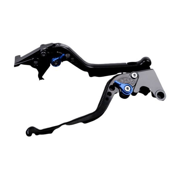 SPEEDRA アルミビレットアジャストレバーセット 3Dロング（レバー本体：ブラック） アジャスター ブルー DU0404581-BE メーカー在庫あり SPEEDRA レバー バイク