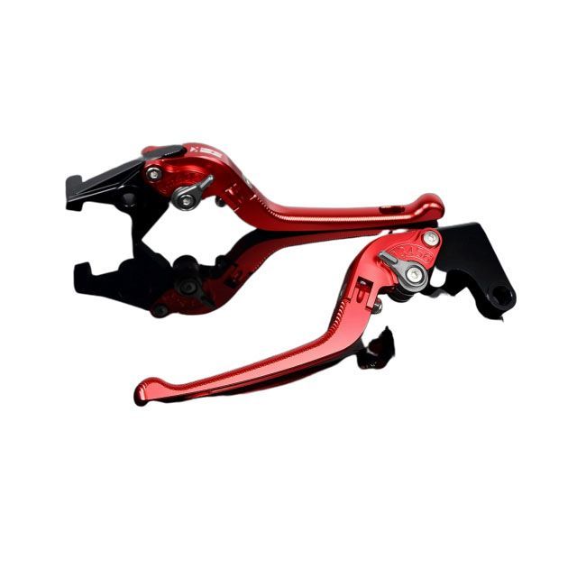 SPEEDRA アルミビレットアジャストレバーセット 3D可倒式（レバー本体：レッド） アジャスター チタン DU0404971-TM SPEEDRA レバー バイク