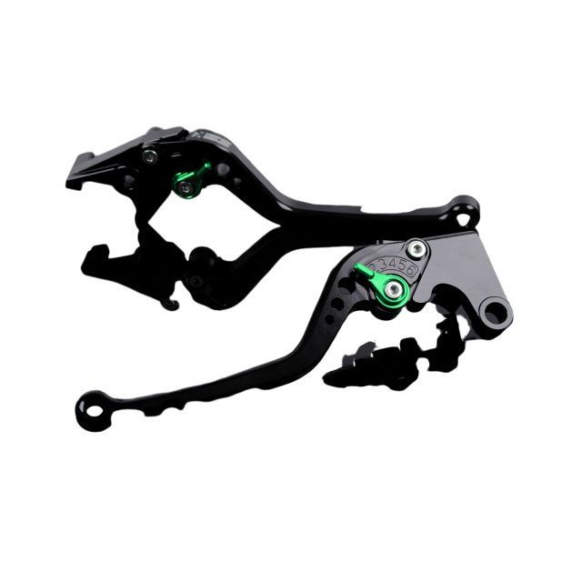 SPEEDRA アルミビレットアジャストレバーセット スタンダードロング（レバー本体：ブラック） アジャスター グリーン HO0403612-GN メーカー在庫あり SPEEDRA レバー バイク