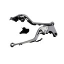 SPEEDRA アルミビレットアジャストレバーセット スタンダードロング(レバー本体:チタン) アジャスター シルバー HO0403666-SR SPEEDRA レバー バイク(2)