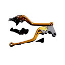 SPEEDRA アルミビレットアジャストレバーセット スタンダードロング(レバー本体:ゴールド) アジャスター チタン HO0403754-TM SPEEDRA レバー バイク(2)