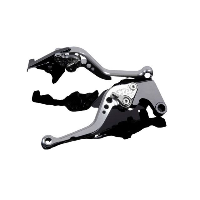 SPEEDRA アルミビレットアジャストレバーセット スタンダードショート（レバー本体：シルバー） アジャスター チタン HO0403823-TM SPEEDRA レバー バイク