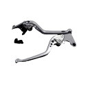 SPEEDRA アルミビレットアジャストレバーセット 3Dロング(レバー本体:シルバー) アジャスター チタン HO0404603-TM SPEEDRA レバー バイク(2)