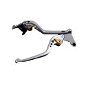 SPEEDRA アルミビレットアジャストレバーセット 3Dロング(レバー本体:シルバー) アジャスター ゴールド HO0404631-GD SPEEDRA レバー バイク CBR600F CB600F(2)