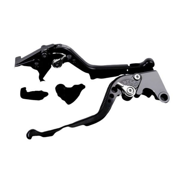 SPEEDRA アルミビレットアジャストレバーセット 3Dロング（レバー本体：グリーン） アジャスター シルバー HO0404636-SR SPEEDRA レバー バイク CBR600F CB600F