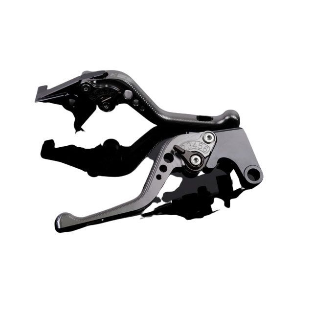 SPEEDRA アルミビレットアジャストレバーセット 3Dショート（レバー本体：チタン） アジャスター ブラック HO0405308-BK SPEEDRA レバー バイク