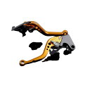 SPEEDRA アルミビレットアジャストレバーセット スタンダードショート(レバー本体:ゴールド) アジャスター チタン HO0406250-TM SPEEDRA レバー バイク(2)