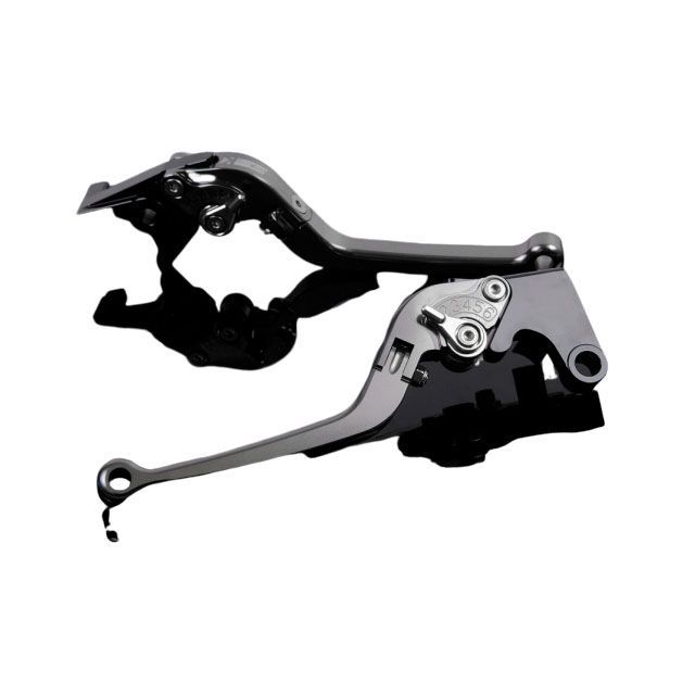 SPEEDRA アルミビレットアジャストレバーセット スタンダード可倒式（レバー本体：チタン） アジャスター シルバー HO0407023-SR メーカー在庫あり SPEEDRA レバー バイク CBR250RR