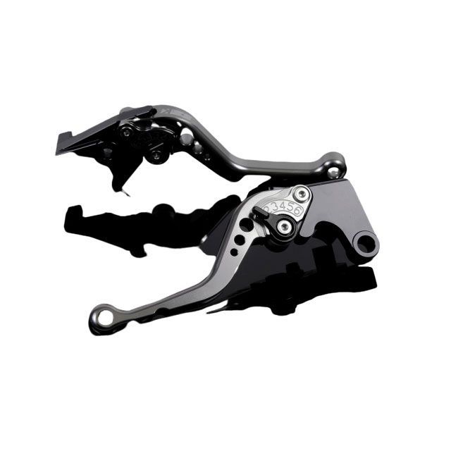 SPEEDRA アルミビレットアジャストレバーセット スタンダードショート（レバー本体：チタン） アジャスター ブラック HO0407037-BK メーカー在庫あり SPEEDRA レバー バイク CBR250RR