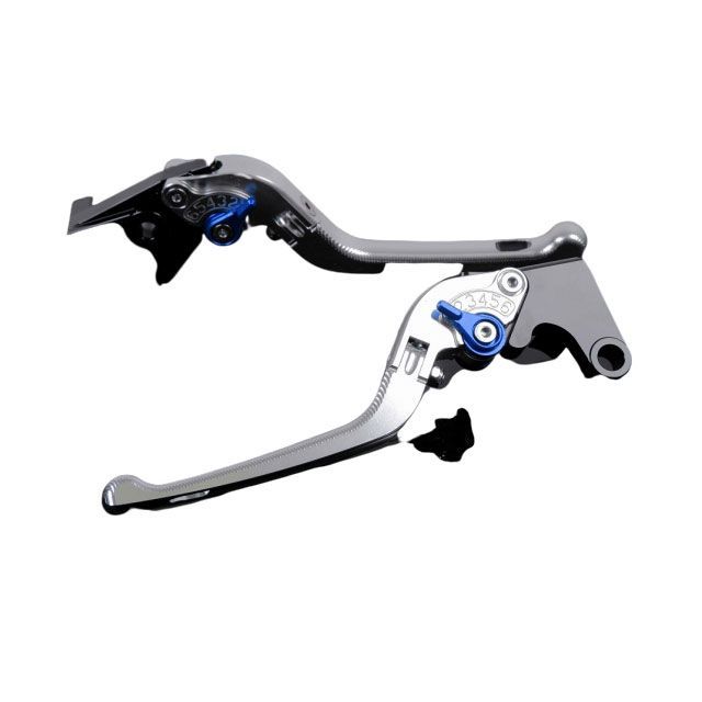 SPEEDRA アルミビレットアジャストレバーセット 3D可倒式（レバー本体：シルバー） アジャスター ブルー HO0407040-BE メーカー在庫あり SPEEDRA レバー バイク CBR250RR