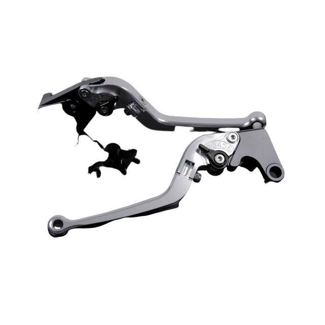 SPEEDRA アルミビレットアジャストレバーセット スタンダード可倒式（レバー本体：シルバー） アジャスター ブラック KA0404073-BK SPEEDRA レバー バイク