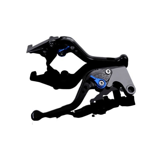 SPEEDRA アルミビレットアジャストレバーセット 3Dショート（レバー本体：ブラック） アジャスター ブルー KA0405401-BE メーカー在庫あり SPEEDRA レバー バイク