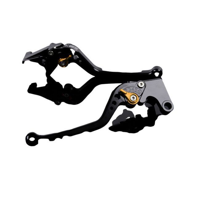SPEEDRA アルミビレットアジャストレバーセット スタンダードロング（レバー本体：ブラック） アジャスター ゴールド KA0406752-GD メーカー在庫あり SPEEDRA レバー バイク