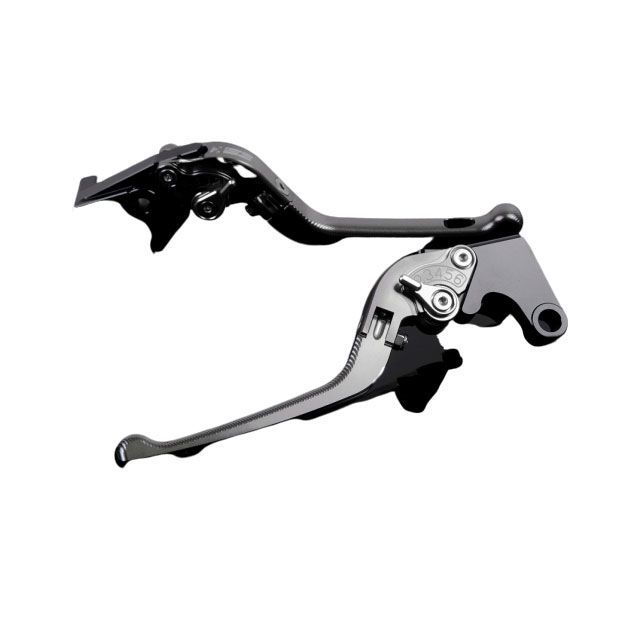 SPEEDRA アルミビレットアジャストレバーセット 3D可倒式（レバー本体：チタン） アジャスター シルバー KA0406771-SR メーカー在庫あり SPEEDRA レバー バイク