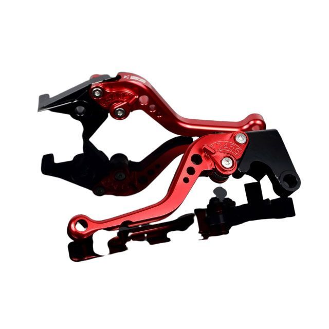 SPEEDRA アルミビレットアジャストレバーセット スタンダードショート（レバー本体：レッド） アジャスター レッド KA0406987-RD SPEEDRA レバー バイク