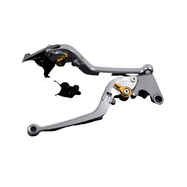 SPEEDRA アルミビレットアジャストレバーセット スタンダード可倒式（レバー本体：シルバー） アジャスター ゴールド SU0400691-GD SPEEDRA レバー バイク