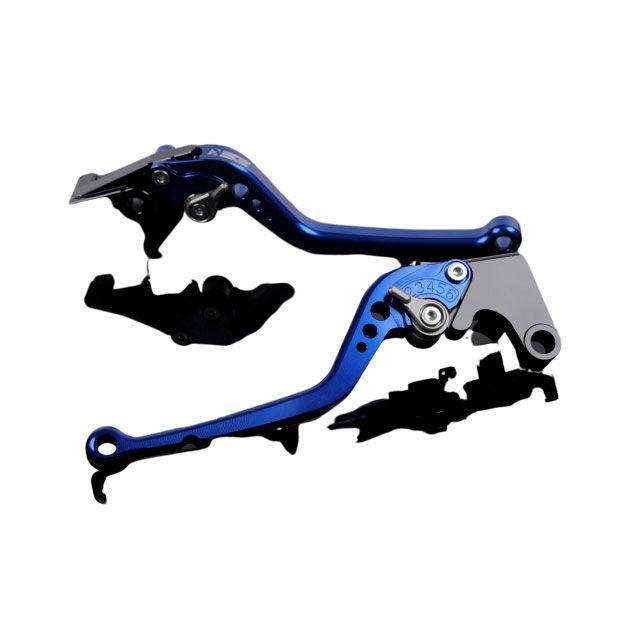 SPEEDRA アルミビレットアジャストレバーセット スタンダードロング（レバー本体：ブルー） アジャスター チタン SU0403629-TM SPEEDRA レバー バイク GSX1300R隼