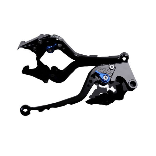 SPEEDRA アルミビレットアジャストレバーセット スタンダードロング（レバー本体：グリーン） アジャスター ブルー SU0403632-BE SPEEDRA レバー バイク GSX1300R隼