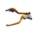 SPEEDRA アルミビレットアジャストレバーセット 3Dロング(レバー本体:ゴールド) アジャスター チタン SU0404751-TM メーカー在庫あり SPEEDRA レバー バイク(2)