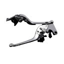 SPEEDRA アルミビレットアジャストレバーセット 3D可倒式(レバー本体:シルバー) アジャスター チタン SU0405122-TM SPEEDRA レバー バイク(2)