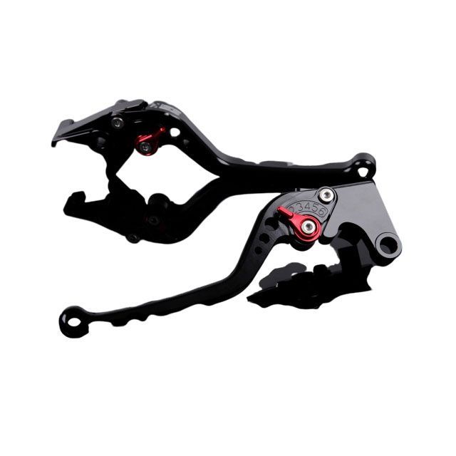 SPEEDRA アルミビレットアジャストレバーセット スタンダードロング（レバー本体：グリーン） アジャスター レッド TR0403646-RD SPEEDRA レバー バイク