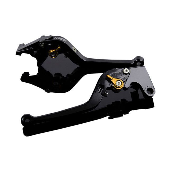 SPEEDRA アルミビレットアジャストレバーセット スタンダード可倒式（レバー本体：グリーン） アジャスター ゴールド TR0406604-GD SPEEDRA レバー バイク