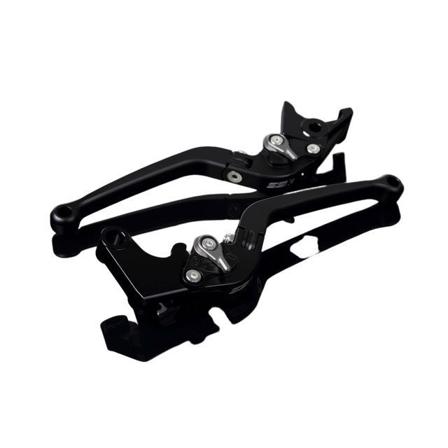 SPEEDRA アルミビレットアジャストレバーセット スタンダード可倒式（レバー本体：マットブラック） アジャスター マットチタン LVAM008BK-TM SPEEDRA レバー バイク CBR600F CB600F