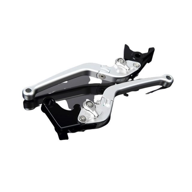 SPEEDRA アルミビレットアジャストレバーセット スタンダード可倒式（レバー本体：マットシルバー） アジャスター マットシルバー LVAM016SR-SR SPEEDRA レバー バイク CB1000R CBR1000RR
