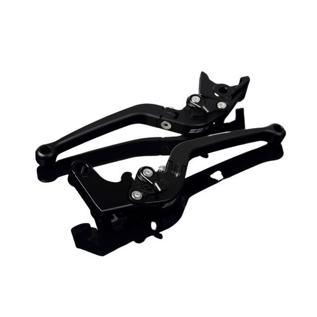 SPEEDRA アルミビレットアジャストレバーセット スタンダード可倒式（レバー本体：マットブラック） アジャスター マットブラック LVAM031BK-BK メーカー在庫あり SPEEDRA レバー バイク