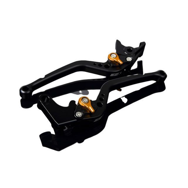 SPEEDRA アルミビレットアジャストレバーセット スタンダードロング（レバー本体：マットブラック） アジャスター マットゴールド LVBM043BK-GD メーカー在庫あり SPEEDRA レバー バイク MT-01 VMAX1700