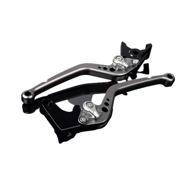 SPEEDRA アルミビレットアジャストレバーセット スタンダードロング（レバー本体：マットチタン） アジャスター マットシルバー LVBM043TM-SR SPEEDRA レバー バイク MT-01 VMAX1700