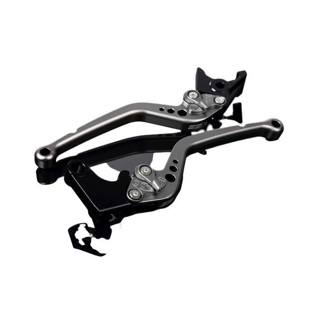 SPEEDRA アルミビレットアジャストレバーセット スタンダードロング（レバー本体：マットチタン） アジャスター マットチタン LVBM043TM-TM SPEEDRA レバー バイク MT-01 VMAX1700