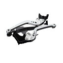 SPEEDRA アルミビレットアジャストレバーセット スタンダードロング(レバー本体:マットシルバー) アジャスター マットシルバー LVBM063SR-SR SPEEDRA レバー バイク(2)