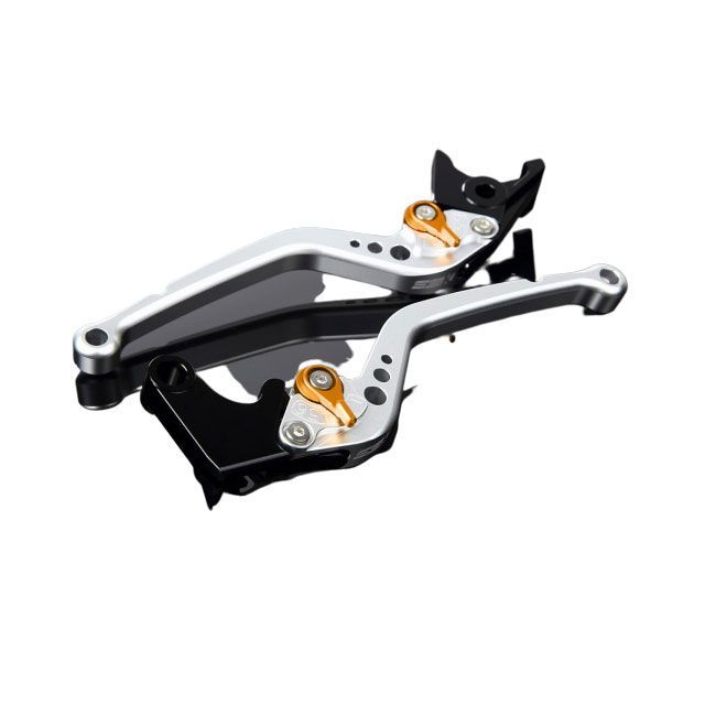 SPEEDRA アルミビレットアジャストレバーセット スタンダードロング（レバー本体：マットシルバー） アジャスター マットゴールド LVBM072SR-GD SPEEDRA レバー バイク RSV4 R/Factory