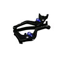SPEEDRA アルミビレットアジャストレバーセット スタンダードショート(レバー本体:マットブラック) アジャスター マットブルー LVCM002BK-BE メーカー在庫あり SPEEDRA レバー バイク(2)