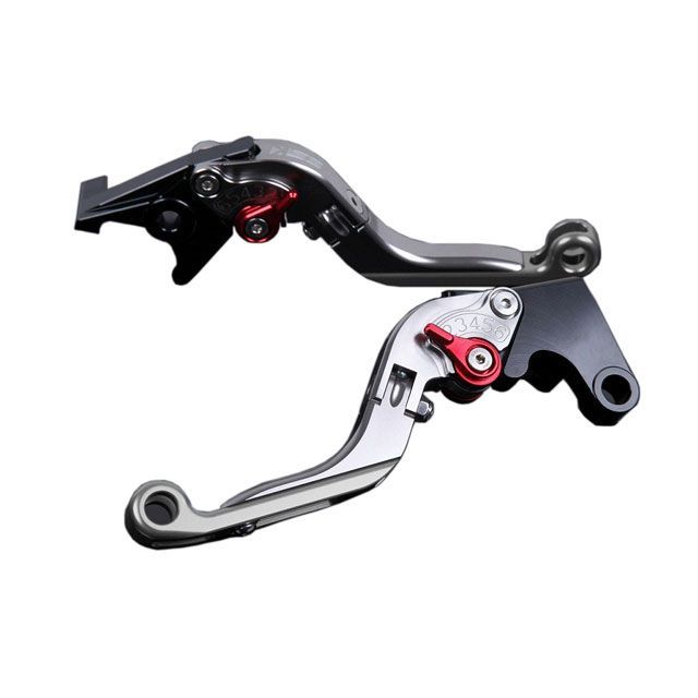 SPEEDRA アルミビレットアジャストレバーセット 可倒延長式（レバー本体：チタン） アジャスター レッド エクステンション チタン SU0406820-RDTM SPEEDRA レバー バイク GSX1300R隼